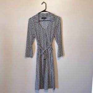 Navy Jones New York Wrap Dress